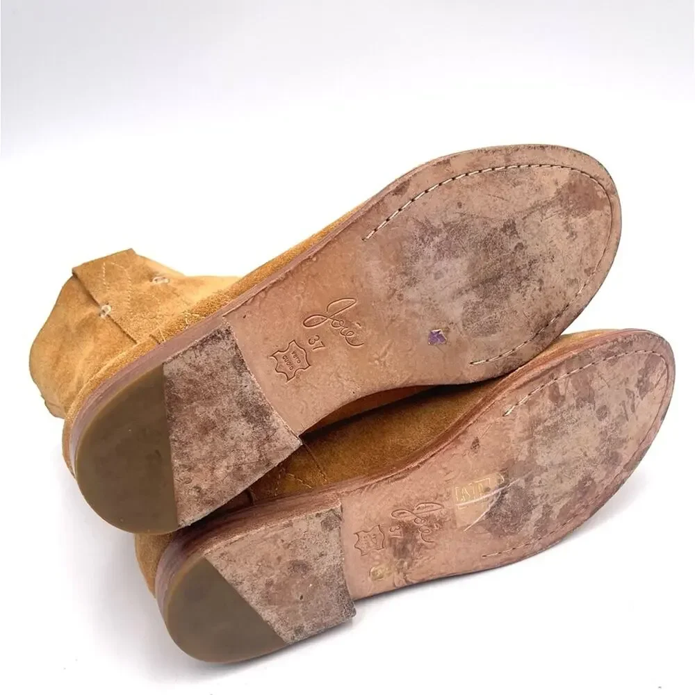 JOIE - REVOLVE Pinyon Boot cognac suede ankle booties size 7